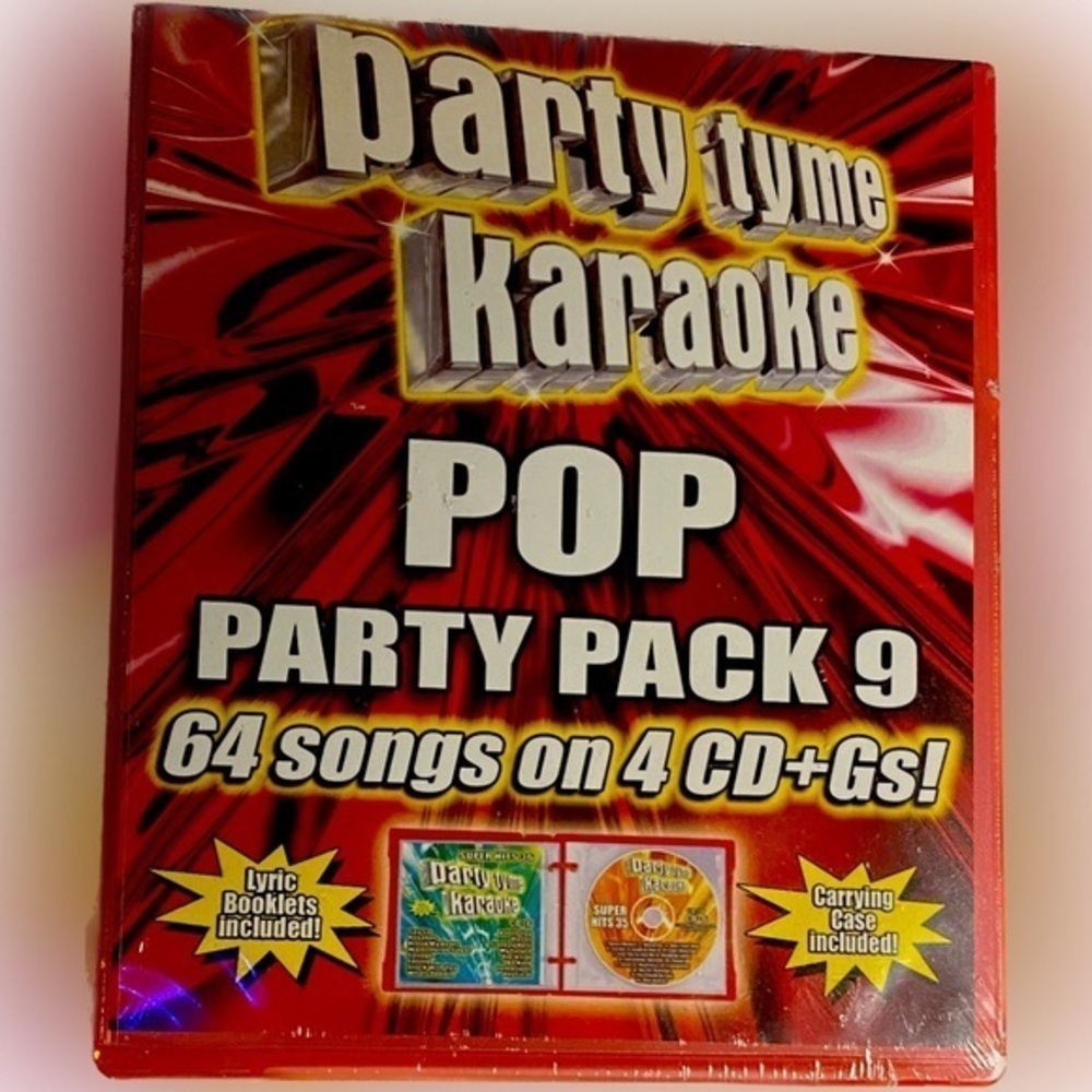 Party Tyme Karaoke - Pop Party Pack 9 [2020, 4 x CD] New